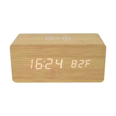 DIGITAL ALARM CLOCK WITH WIRELESS CHARGER