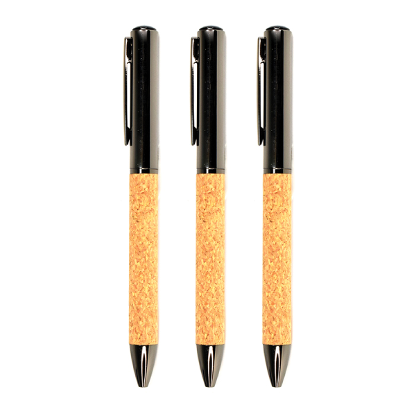 METAL & CORK PEN WITH BOX