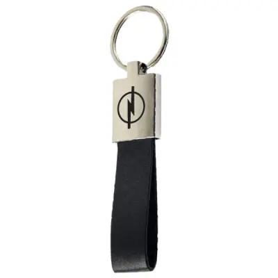 METAL KEYCHAINS WITH LEATHER STRAP