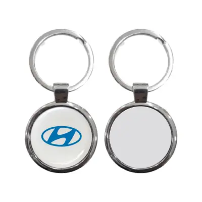 METAL ROUND KEYCHAIN WOODEN KEYCHAIN