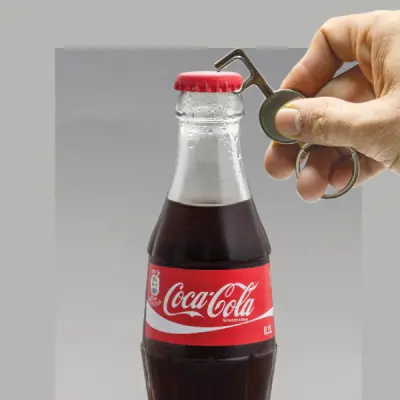 MULTI-FUNCTIONAL ROUND KEY CHAIN BOTTLE OPENER