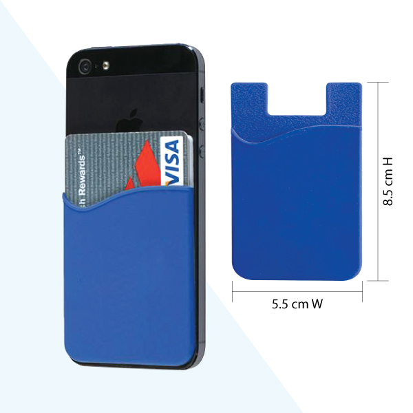 SILICONE MOBILE DEVICE POCKET CARD HOLDERS