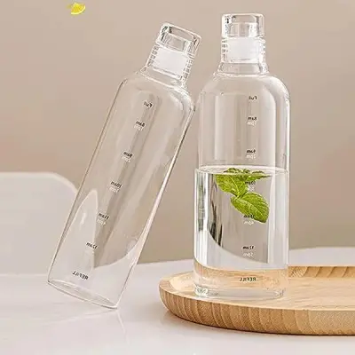 TRANSPARENT BOROSILICATE WATER BOTTLE
