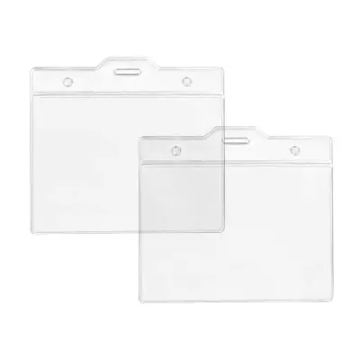 Clear Plastic ID Card Holder