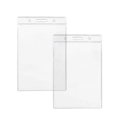 Clear Plastic ID Card Holder