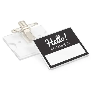 Reusable Acrylic Name Badges with Attachment
