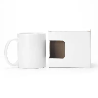 White Sublimation Mugs with Box