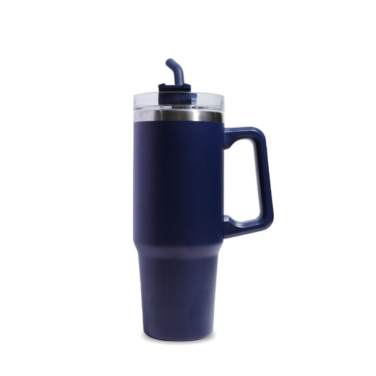 MEGAFLASK Versatile 900ml Double Wall Mug with Handle and Stainless Steel Straw