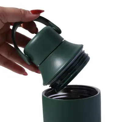 FLASKEE 600ml Vacuum Flask with Double Opening and Stylish Powder Coating