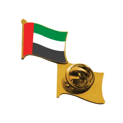 UAE Flag Design Badges with Magnet Attachment
