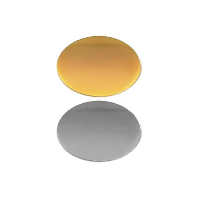 Oval Flat Metal Badges