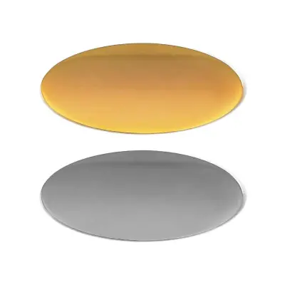 Oval Flat Metal Badges