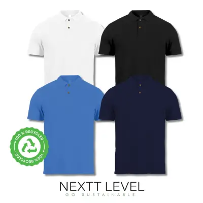 NEXTT LEVEL Polo T-Shirts in 100% Recycled Material