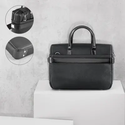 EMPIRE SUITCASE II. 15'6" Executive laptop briefcase in poly leather