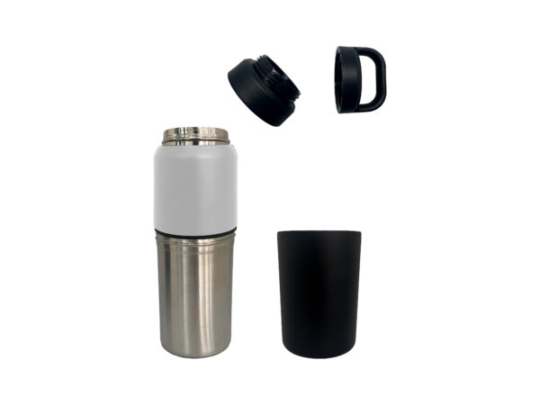 Ochaa — Insulated Bottle with Detachable Cup & Tea-Bag Lid (600ml)