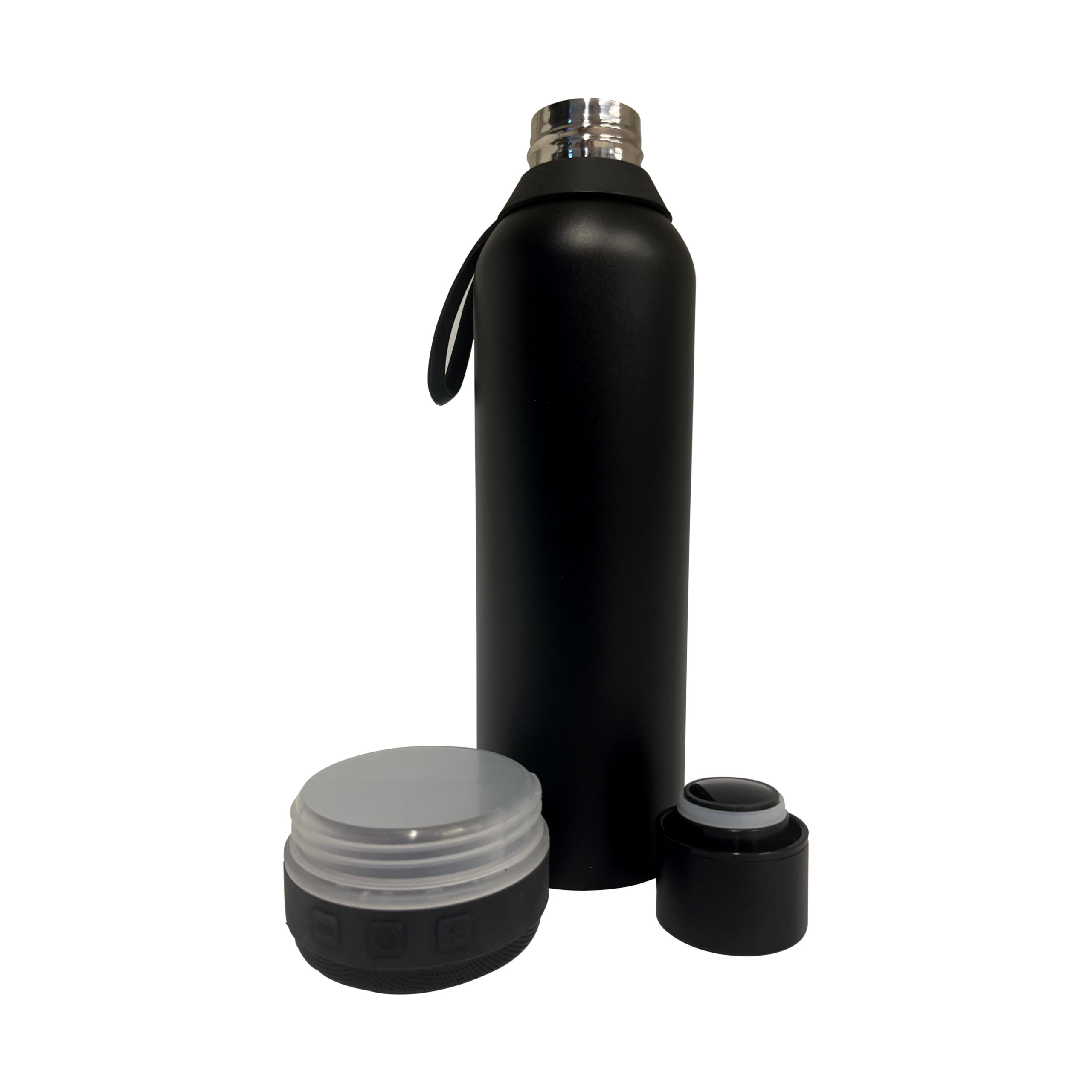 Nomu — Stainless Steel Water Bottle with Detachable Bluetooth Speaker (500ml)