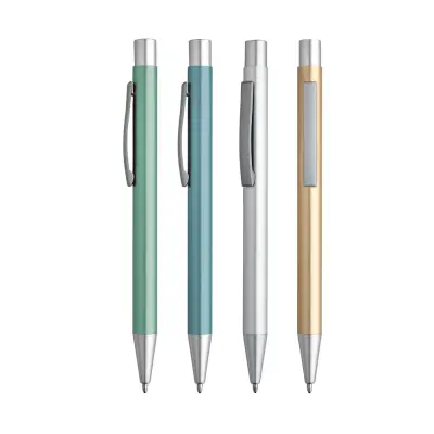 LEA. Aluminium ball pen with clip