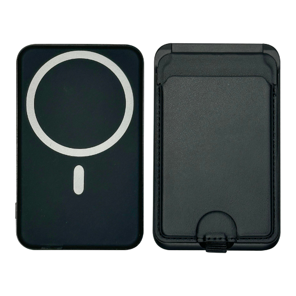 MagSafe Power wallet Light UP Logo Power bank Charger Card wallet