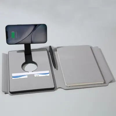 EXECUTIVE HI-TECH PORTFOLIO POWERBANK WITH WIRELESS CHARGING LIGHT UP LOGO