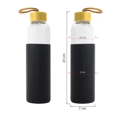 CLEAR GLASS WATER BOTTLE