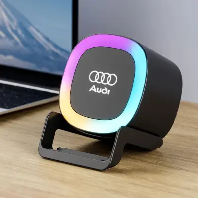 5 in 1 Night Light Speaker with wireless Charger and Phone Holder
