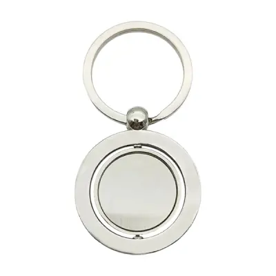 Revokve round key chain both side