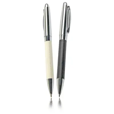 Leather metal pen
