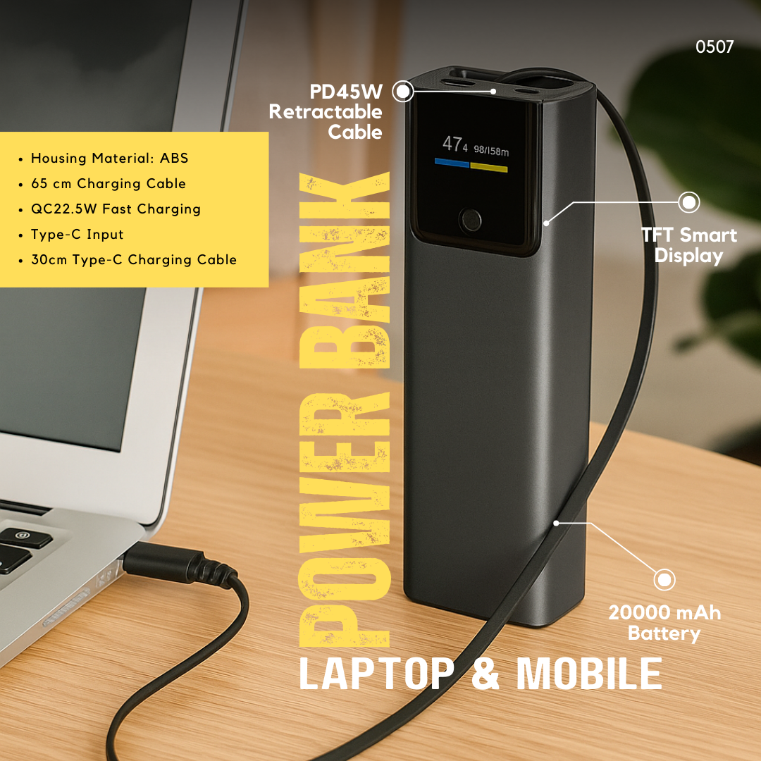 Digital Display Powerbank-20,000 mah