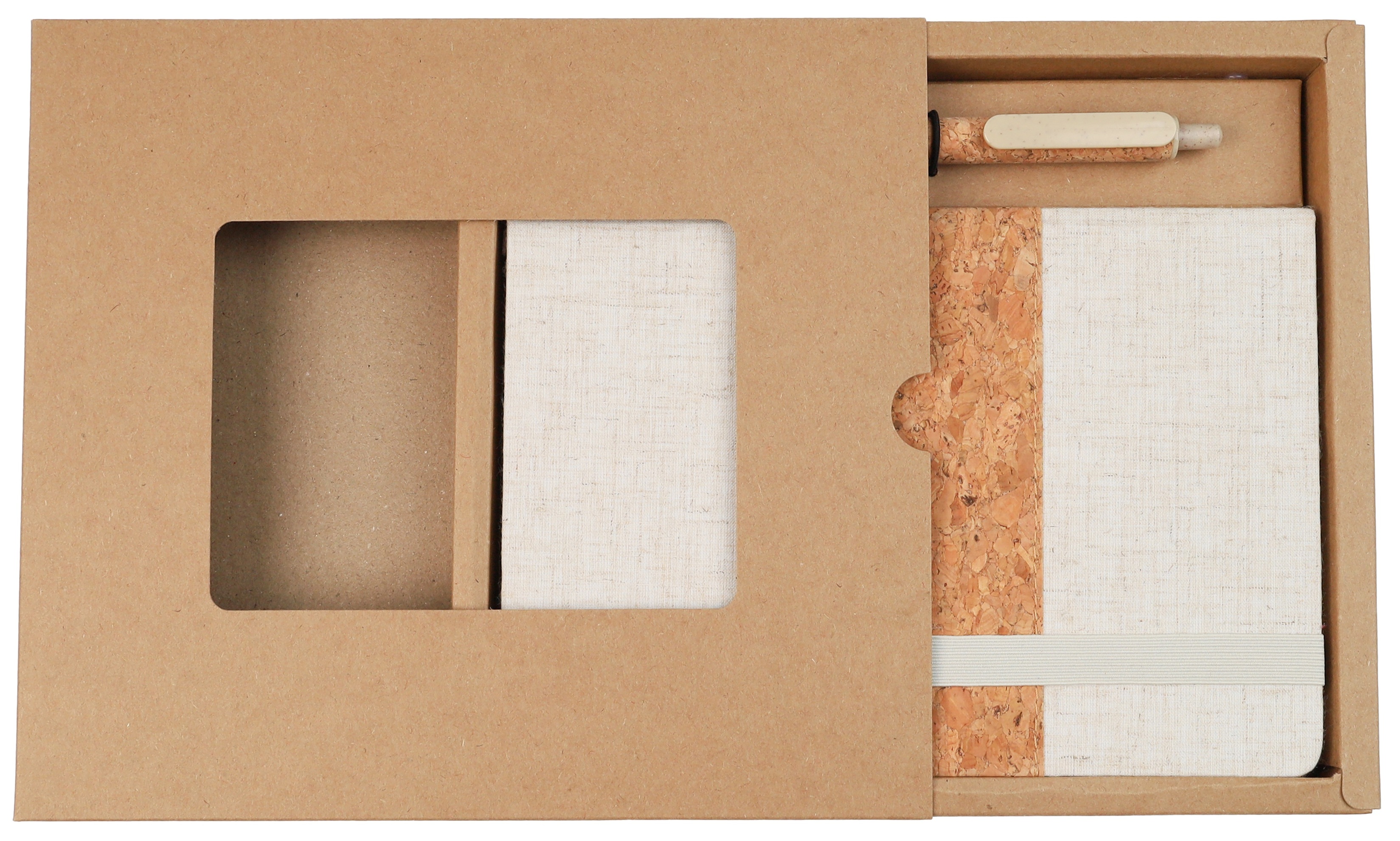 Erdudfyl - Cork+RPET Notebook Pen Set