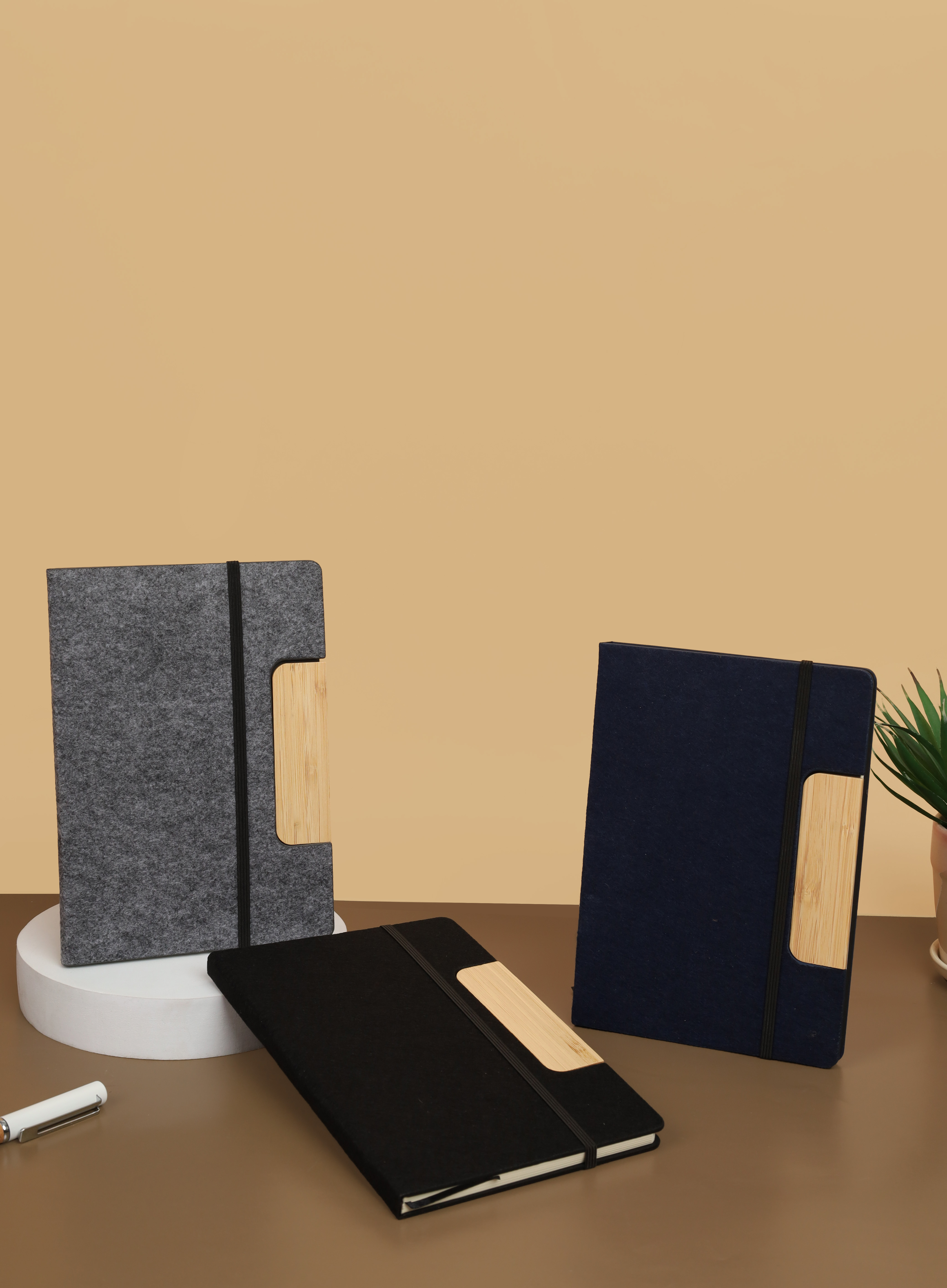 Gazette - Felt Bamboo Notebook